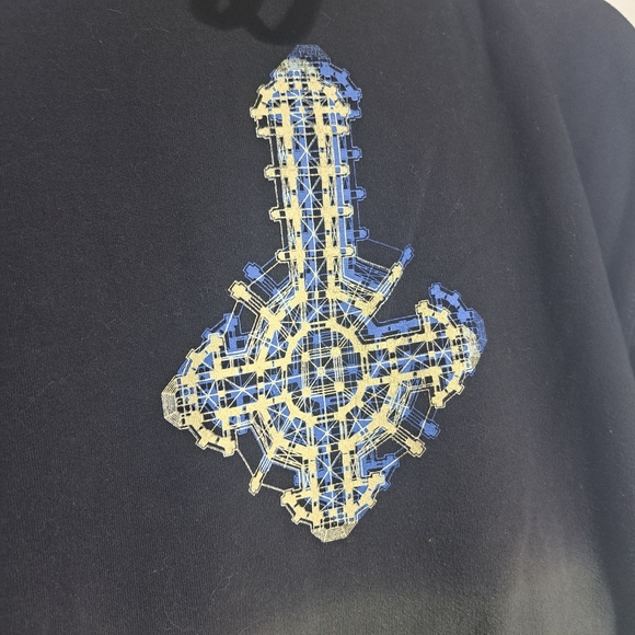 EUC Ghost Band Hoodie Sweatshirt Mens LG‎ Official Merch Double Sided Metal RARE - Picture 2 of 5